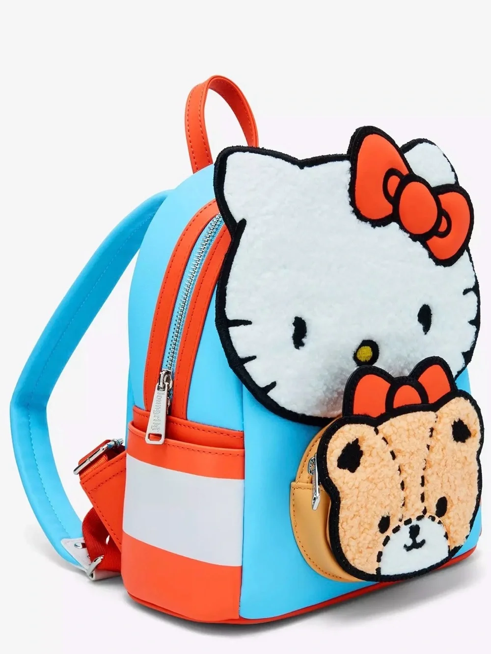 Loungefly Hello Kitty & Tiny Chum Teddy Bear Sherpa Appliqué Backpack NWT